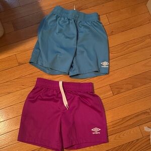Umbro Kids Shorts - Blue and Purple